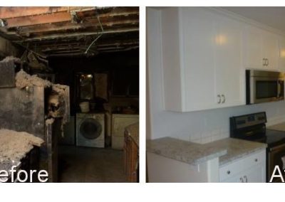 Small Kitchen Unit Fire Damage Restoration Cornerstone Disaster Repair